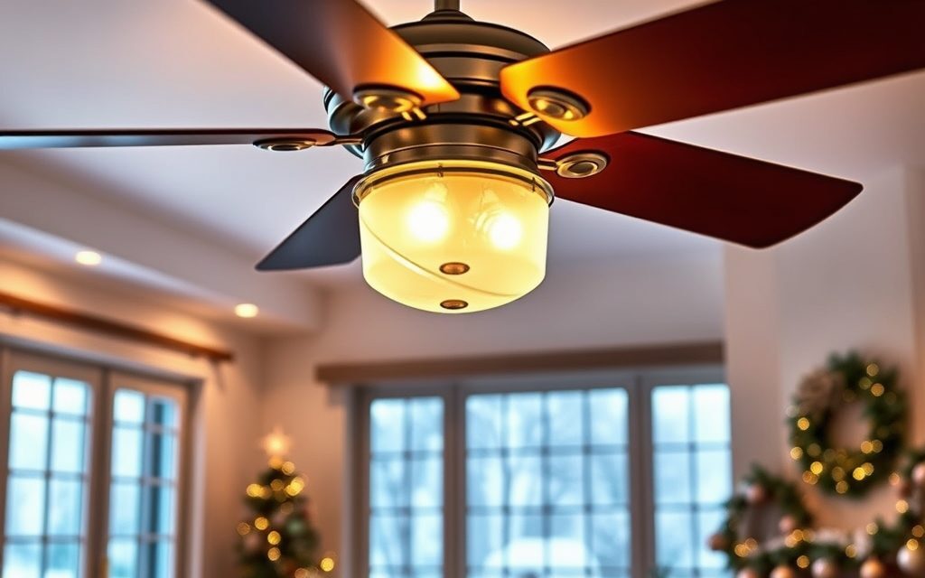 Wentylator sufitowy zimą na biegu wstecznym: jak poprawić rozprowadzanie ciepła i obniżyć koszty ogrzewania