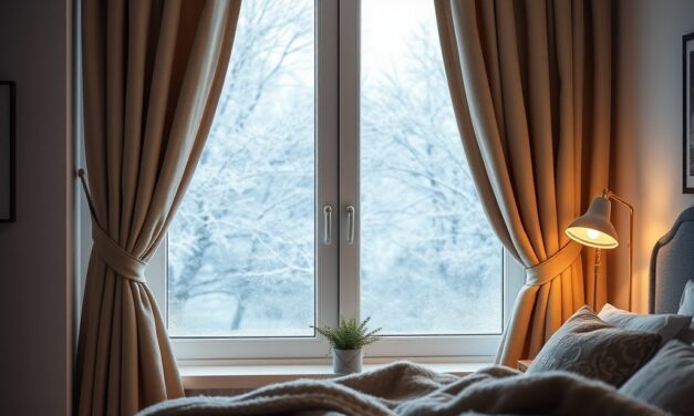 Osłony okienne do sypialni zimą: jak wybrać termoizolację i zachować komfort cieplny oraz prywatność