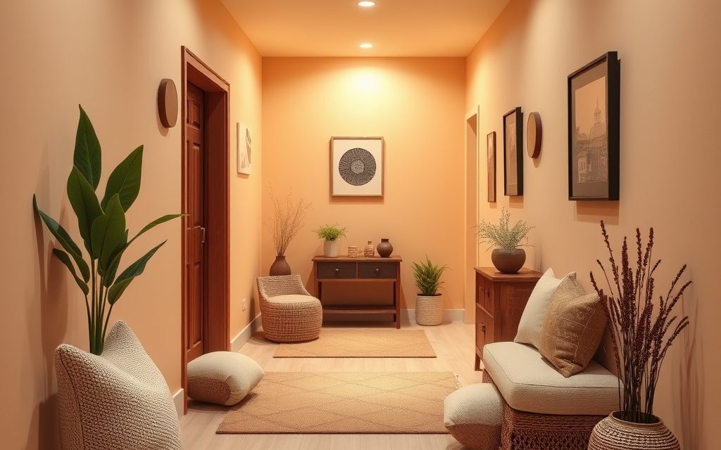 Jak wizualnie ocieplić chłodny przedpokój: kolory, tekstylia i oświetlenie dla przytulnej atmosfery