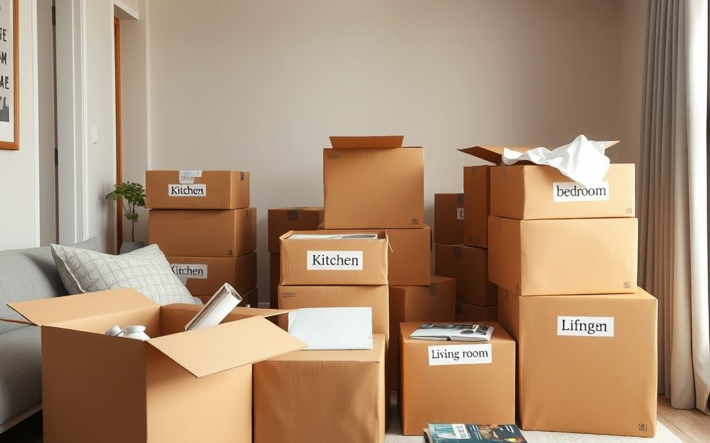 Rozpakowywanie kartonów pokój po pokoju: jak zaplanować kolejność i uniknąć chaosu po przeprowadzce